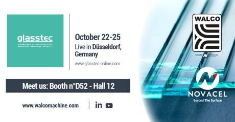 WALCO® participe à Glasstec à Düsseldorf, du 22 au 25 octobre 2024 !